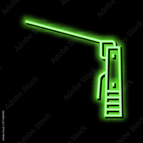 plasma welding neon glow icon illustration