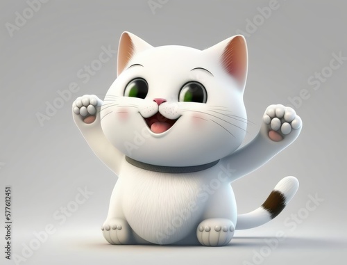 Cute Cat Cartoon Character