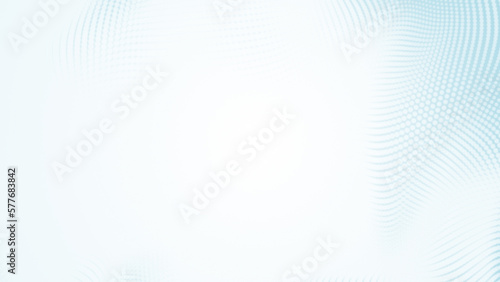 Abstract dot white blue wave pattern gradient  texture technology background.