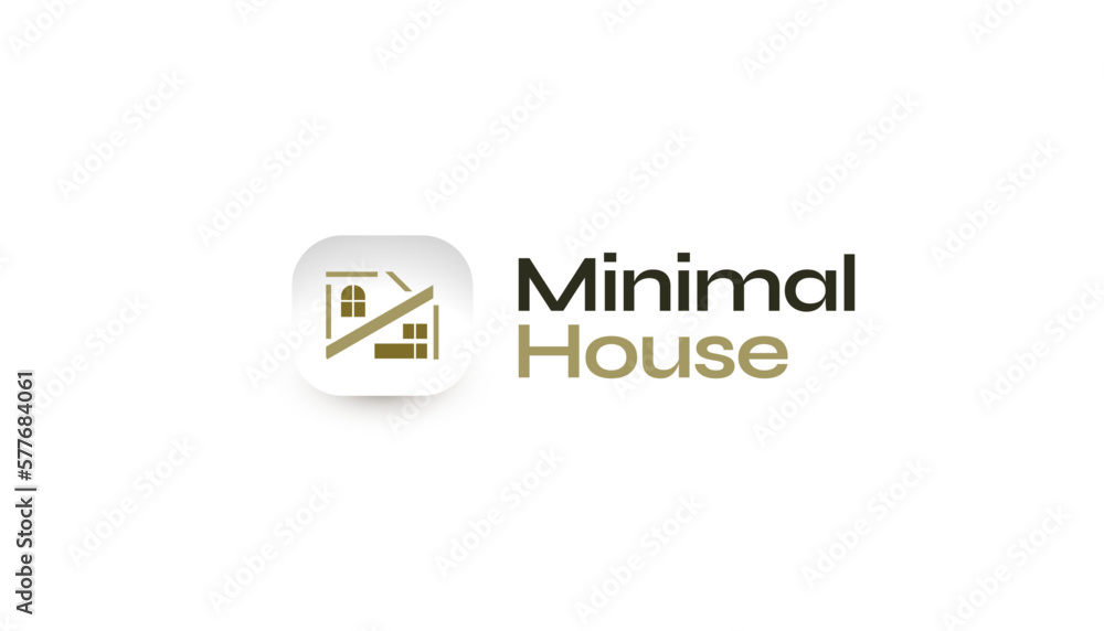 Simple and Minimalist House Logo Design with Abstract Concept. Suitable for Real Estate, Construction, Architecture and Building Industry Logo Simple and Minimalist House Logo Design with Abstract Concept. Suitable for Real Estate, Construction, Architecture and Building Industry Logo