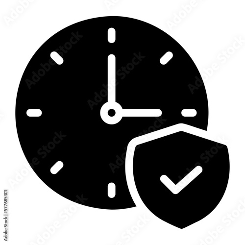 long term glyph icon