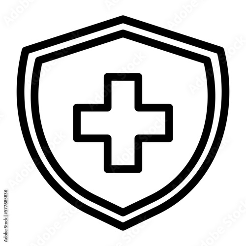 medical insurance line icon