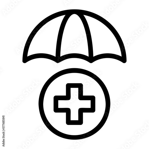 medical insurance line icon