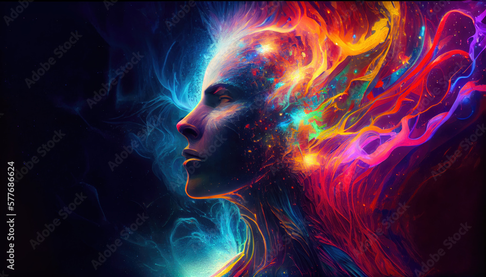 Goddess of femininity Yin energy flow - By Generative AI Goddess of femininity Yin energy flow - By Generative AI
