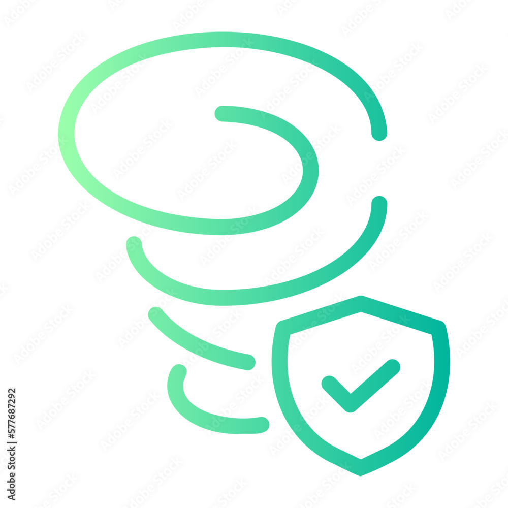 Natural disaster gradient icon Natural disaster gradient icon