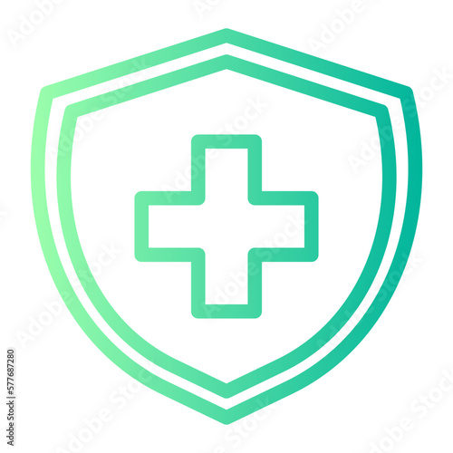 medical insurance gradient icon