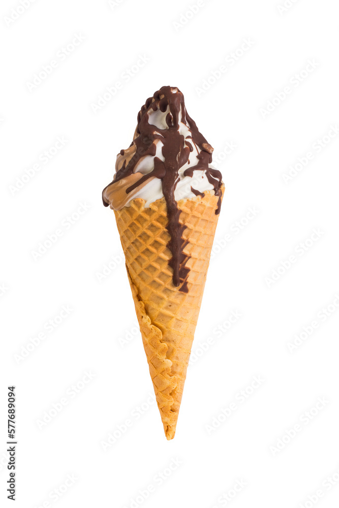 Sorvete de Baunilha com cobertura de chocolate, isolado, PNG Transparente Sorvete de Baunilha com cobertura de chocolate, isolado, PNG Transparente