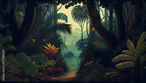 Tropical Jungle Illustrated