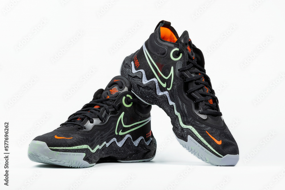 Sneakers Nike Air Zoom G.T. Run on a white background. January 11, 2023 Buenos  Aires, Argentina. Basketball. foto de Stock | Adobe Stock