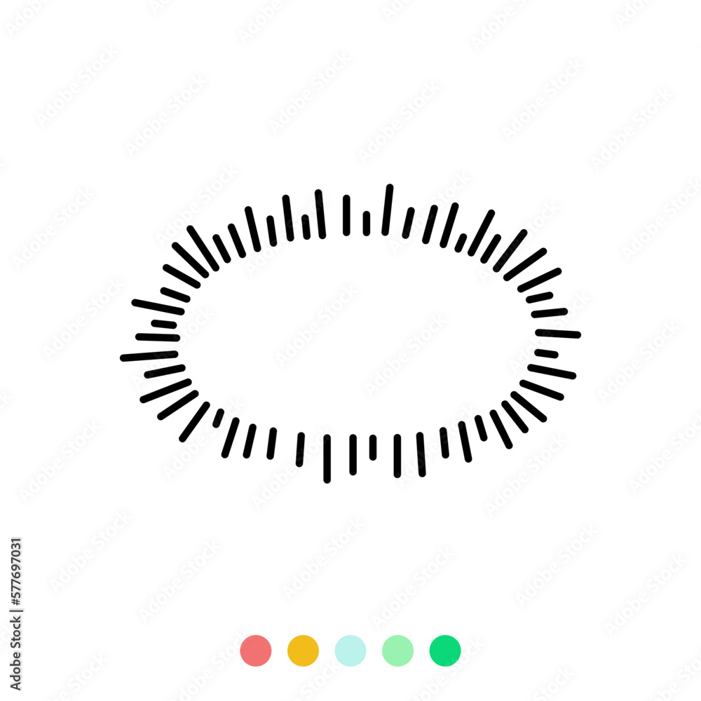 Fototapeta premium Speech bubbles linear vector element, Text balloon, Vector icon.