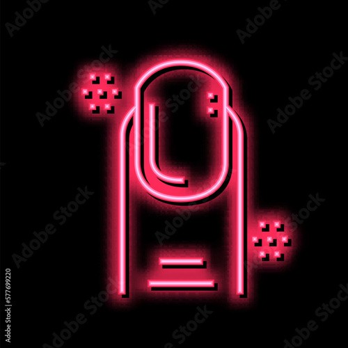 nail manicure color icon vector illustration