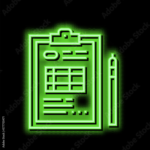 patient sleep under anesthesia neon glow icon illustration