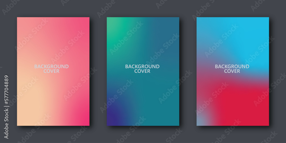 Vector Multiple colorful gradient cover poster design background temple collections 