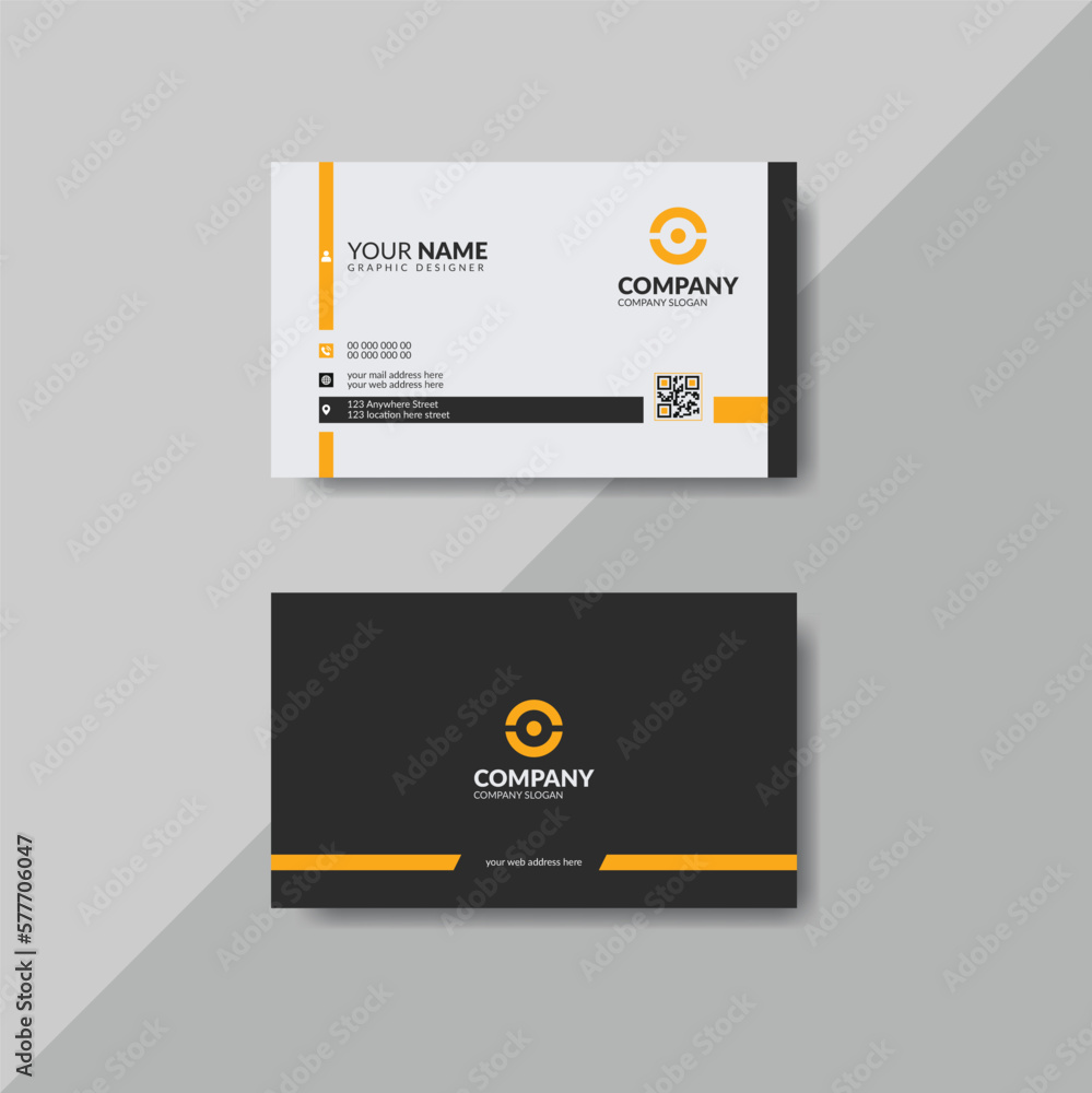 Corporate modern clean business card layout design Corporate modern clean business card layout design