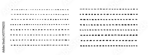 Line underline. Set strike lines black color isolated on white background. Pen stripe brush strokes. Patch hands pencil strips. Marker collection design. Grunge hand draw sketch. Vector illustration