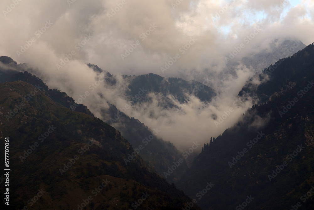 mountains in the morning HImachal Pradesh 