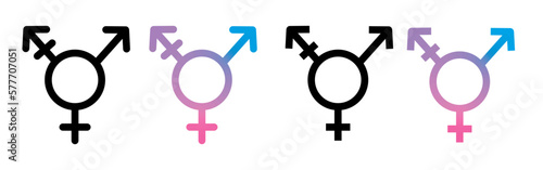 Transgender icon. Vector Illustration