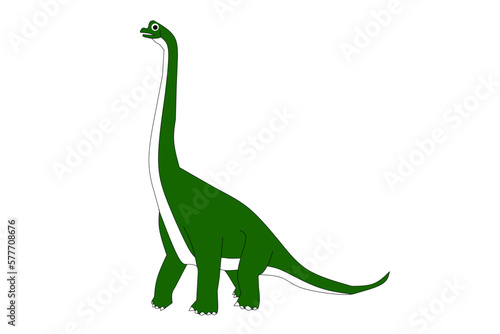 Ultrasaurus With White Background. Vector illustration