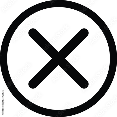 Cross Icon vector. Cancel icon. Close icon . Delete sign	