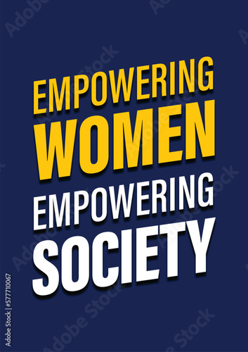 Poster Design Women Empowerment (ID: 577710067)