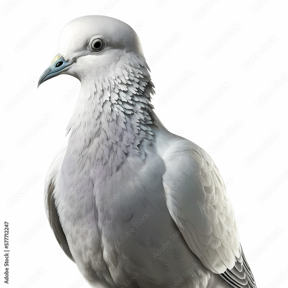 white pigeon isolated on white white pigeon isolated on white