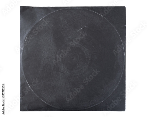Foto Black vintage vinyl record cover