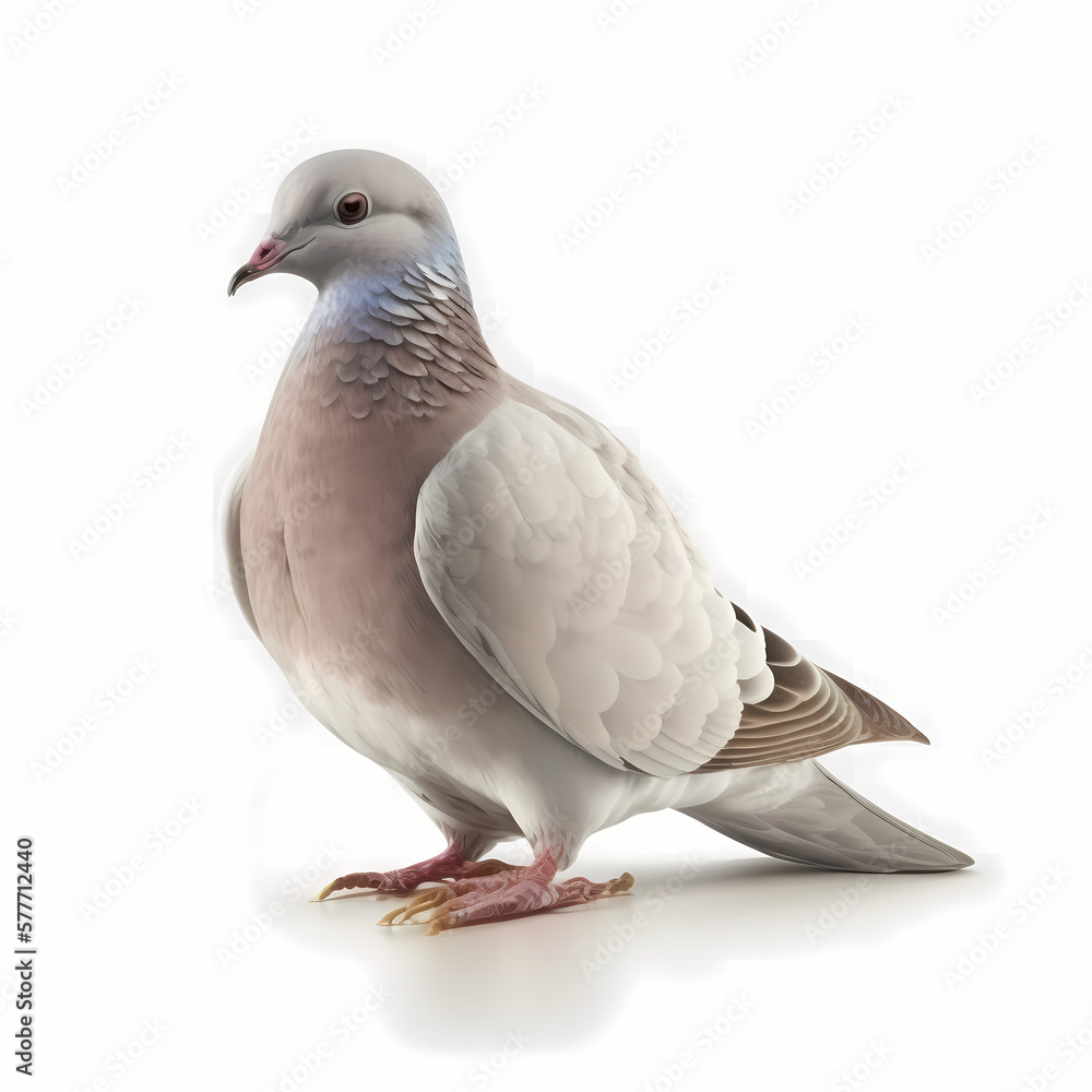 white pigeon isolated on white white pigeon isolated on white