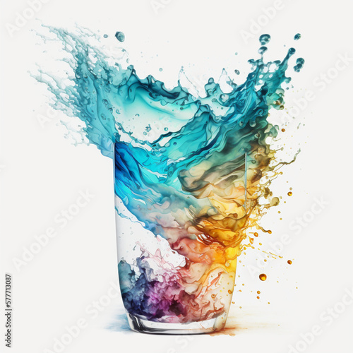 splash in a glass