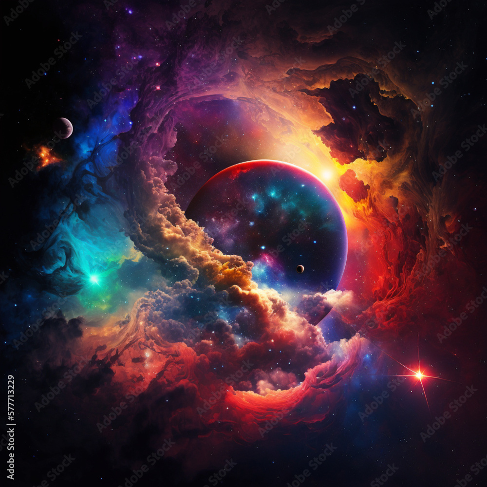 colorful space colorful space
