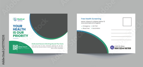 Medical Post card template