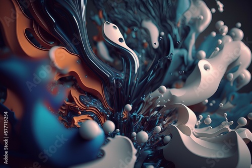 Vibrant hues, enthralling abstruse backdrop. AI generation.