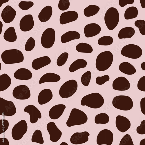 seamless pattern in spots, 90s style. Trendy colors. Colorful leopard spot. for surface wrapping, fun fabric design. Vector illustration.