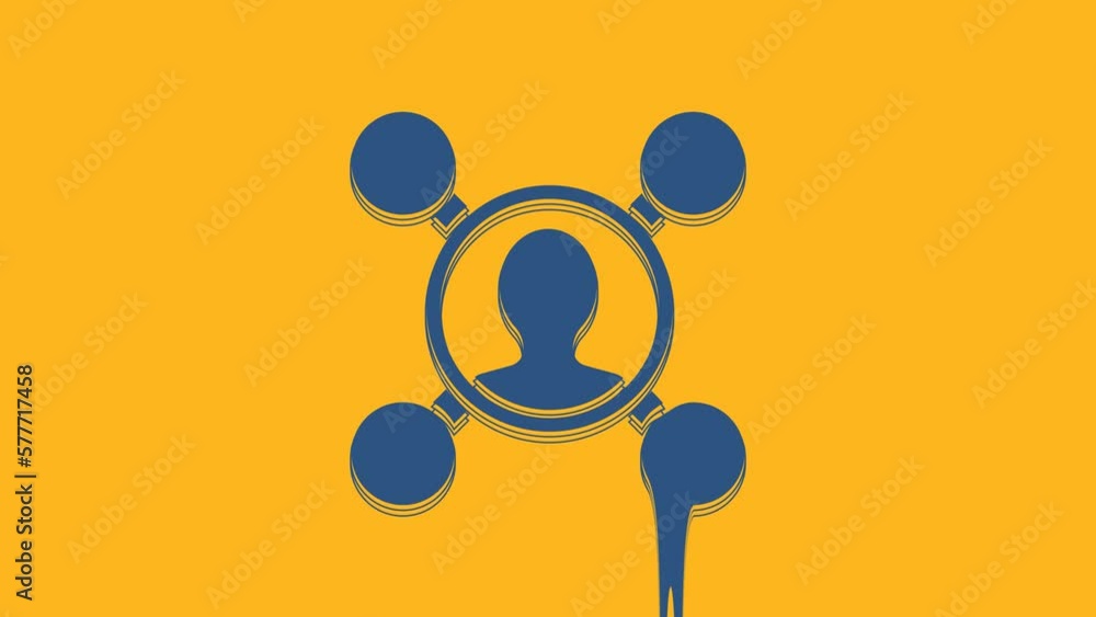 Blue Share icon isolated on orange background. Sharing, communication pictogram, social media, connection, network, distribute. 4K Video motion graphic animation Blue Share icon isolated on orange background. Sharing, communication pictogram, social media, connection, network, distribute. 4K Video motion graphic animation