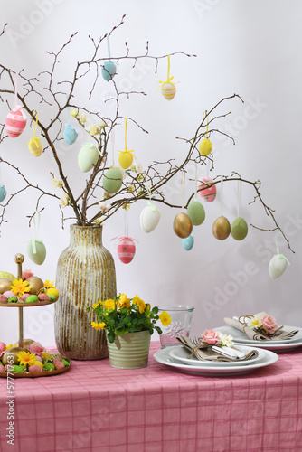 Easter table decoration