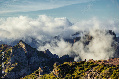 Fototapeta Naklejka Na Ścianę i Meble -  Madeira, from Pico do Arieiro, above the clouds, Portugal, EU, Europe