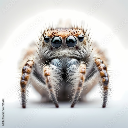Tarantula 3D Isolated on White Backgrounds. Generative AI © premiumdesign