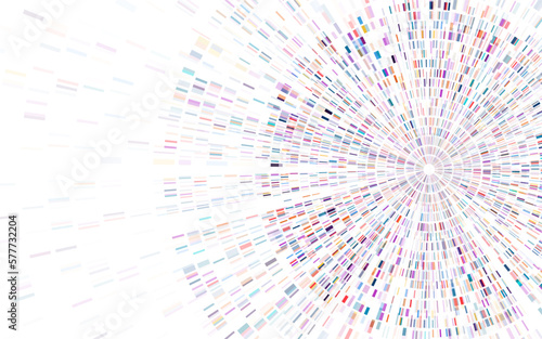 Dna test infographic. Genome sequence map.