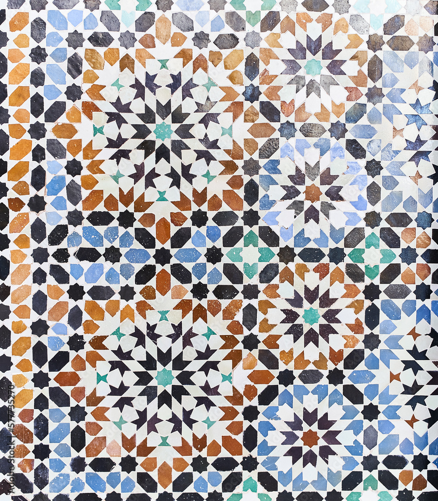 Texture of a mosaic tile surface Texture of a mosaic tile surface