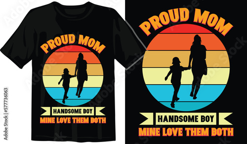 Mom and Baby Matching T-Shirt Design. Mother-Daughter T-Shirt Design. Mom Motivational Quote T-Shirt Design. Funny Mom T-Shirt Design. Best Mom Ever T-Shirt Design.