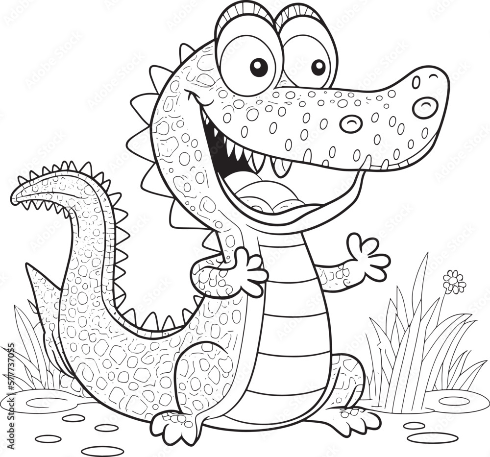 Black And White Coloring Pages For Kids Simple Lines Cartoon Style black-and-white-coloring-pages-for-kids-simple-lines-cartoon-style
