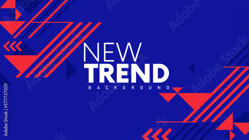Blue Red geometric background. New Trend Modern Abstract Template Design Corporate Business Presentation. Marketing Promotional Poster. Modern Elegant Looking Certificate Design. Festival Poster. 