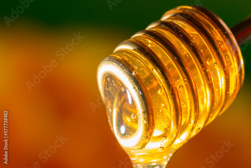 Fließender Honig - Detailaufnahme