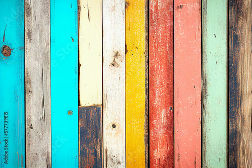 Texture of vintage planks  retro background with old planks of different colors.Abstract texture background  wallpaper.