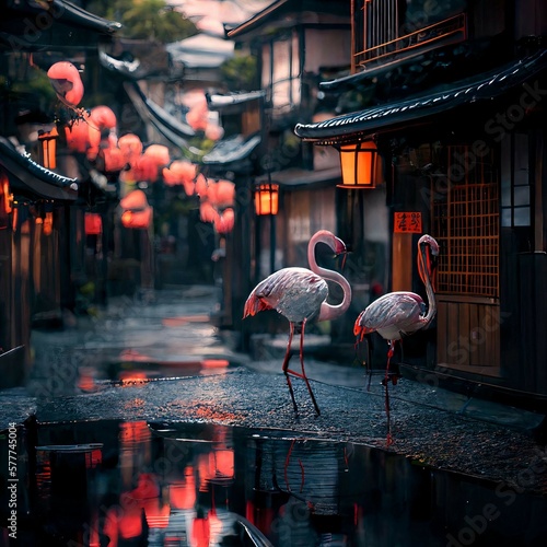 flamingo in japan