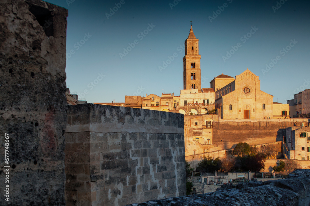 Matera. Veduta di Basilica Cattedrale di Matera 