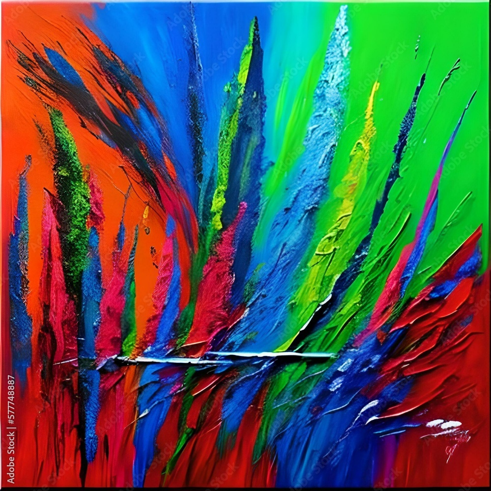 Abstract colorful painting 