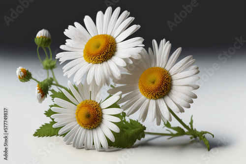 Celebrate Life s Moments with Beautiful Isolated Daisys on White Backgrounds. Generative AI