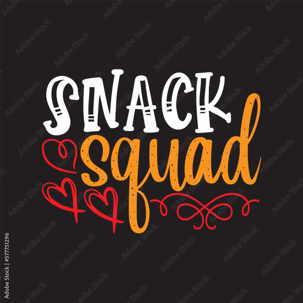 Snack squad Funny Kid Valentine Svg