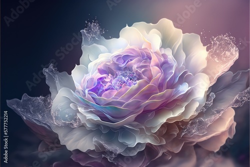 Close up of fresh flower spectrum detailed art of rose collection. Created by technical shading pastel colorful tone with slight softness blossom. Finest generative AI.