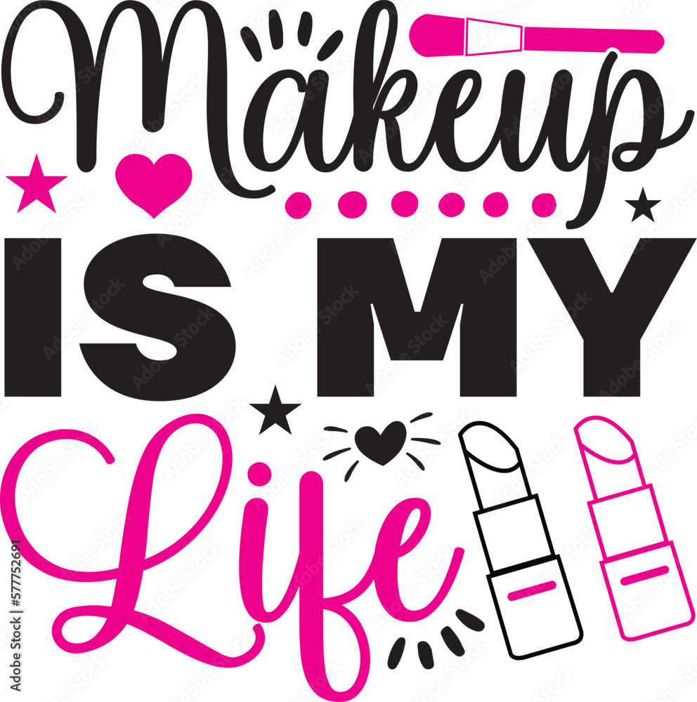 Makeup SVG Bundle Makeup Svg Bundle, Makeup Bag Svg, Makeup Brush Svg